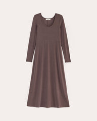 The Maddie Dress In Butterknit | Espresso
