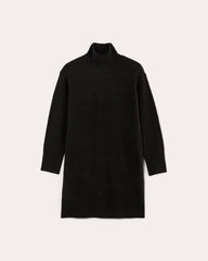 The Sweater Dress In Plush Cotton | Black
