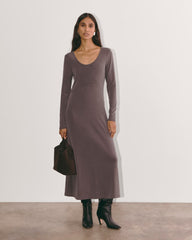 The Maddie Dress In Butterknit | Espresso