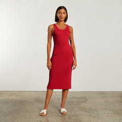 The ’90S Rib Dress | Goji Berry