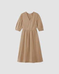 The Tencel™ Puff-Sleeve Dress | Cornstalk