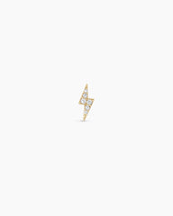 Diamond Lightning Single Stud