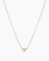 Diamond Pav Mini Heart Necklace