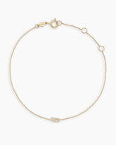 Diamond Pav�� Alphabet Bracelet