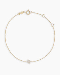 Diamond Pav�� Alphabet Bracelet
