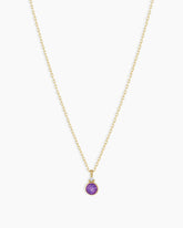 14K Gold Birthstone Necklace