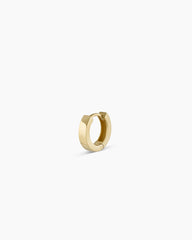 14K Gold Rose Single Huggie