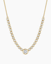 Lab Grown Diamond Circle Row Necklace