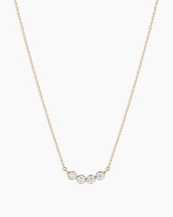 Lab Grown Diamond Halo Cluster Necklace