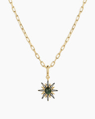 Vintage Burst Charm Necklace