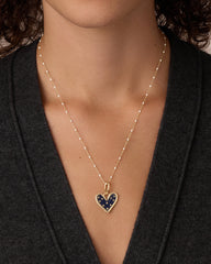 Vintage Heart Star Charm Necklace