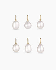 14K Gold Pearl Charm Necklace
