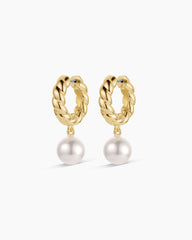 Pearl Crew Hoops