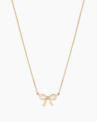 Diamond Put A Bow On It Necklace