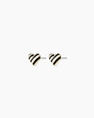 Campbell Enamel Heart Studs