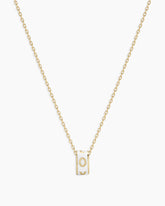 14K Gold Love Halo Charm Necklace