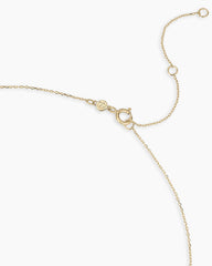 Classic Diamond Halo Charm Necklace