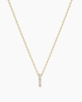 Diamond Pav Halo Charm Necklace