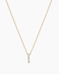 Diamond Pav Halo Charm Necklace