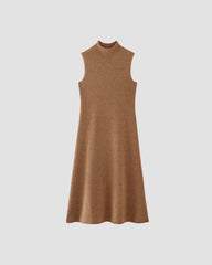 The Cozy-Stretch Sleeveless Midi Dress | Heathered Toasted Coconut