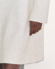 The Sweater Dress In Plush Cotton | Heathered Oat