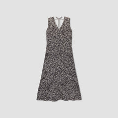 The Satin V-Neck Maxi Dress | Splatter