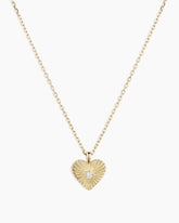 Diamond Vintage Heart Necklace