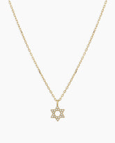 Diamond Star Of David Necklace
