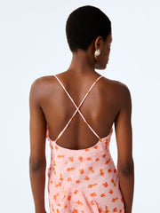 Thora Dress in Abstract Ditsy Floral