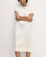 The Craft Dress In Linen | Bone