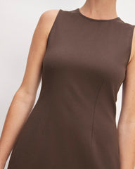 The Dream '90S Shift Dress | Earth Brown