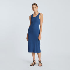 The ’90S Rib Dress | Deep Blue
