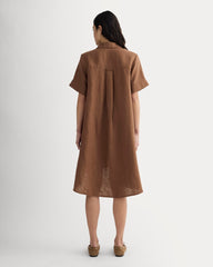 The Daytripper Dress In Linen | Cedarwood