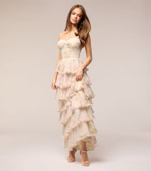 Anabelle Floral Chiffon Formal Dress