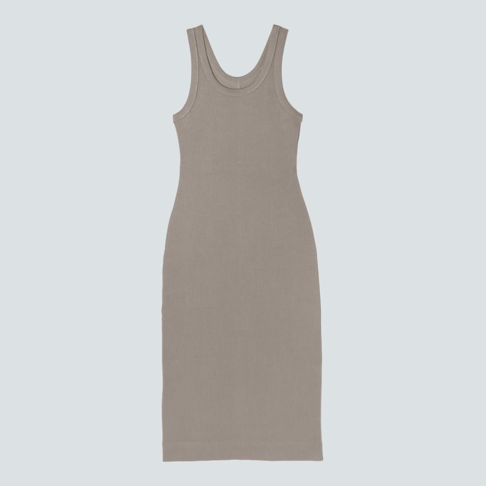 The ’90S Rib Dress | Clay