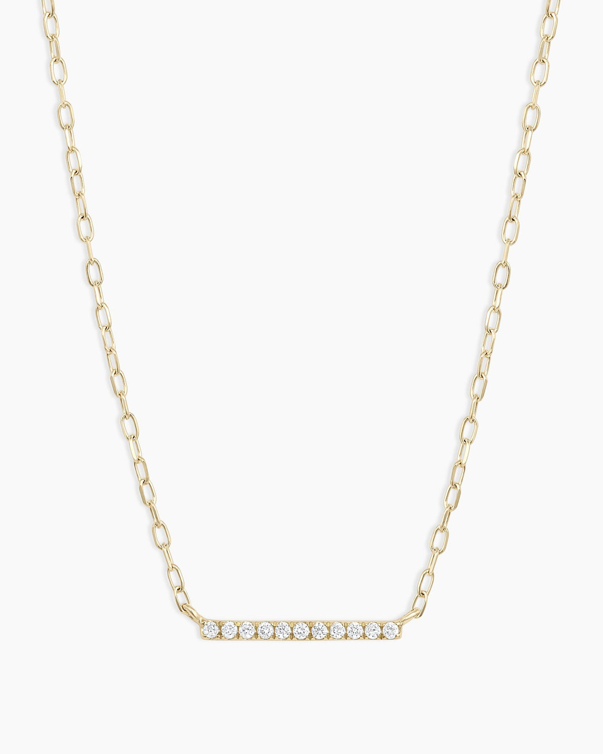 Diamond Bar Necklace