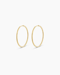 14K Gold Classic Hoops