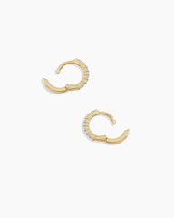 Diamond Pavé Huggies