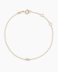 Diamond Pav�� Alphabet Bracelet