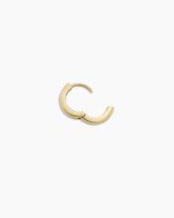 14K Gold Rose Single Huggie
