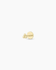 14K Gold Trio Flat Back Single Stud