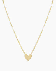 14K Gold Heart Mini Necklace