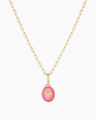 Power Gemstone Parker Charm Necklace Love