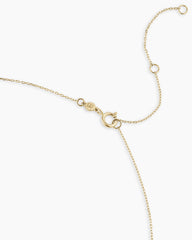 14K Gold Love Knot Charm Necklace