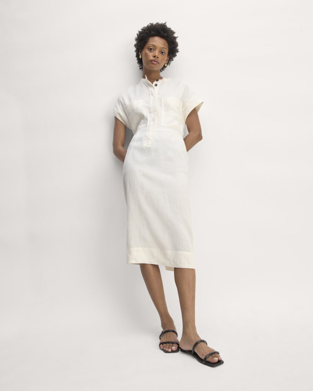 The Craft Dress In Linen | Bone