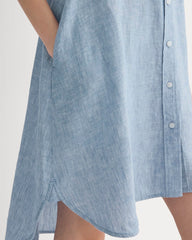 The Daytripper Dress In Linen | Chambray