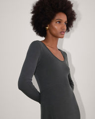 The Maddie Dress In Butterknit | Black