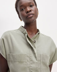 The Tencel™ Easy Workwear Dress | Sage Green