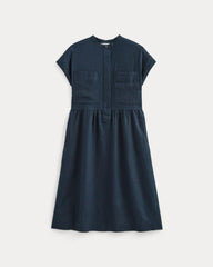 The Craft Dress In Linen | Navy