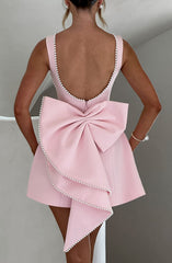 Adeline | Elegant Women’s 2026 Graduation Structured Mini Dress